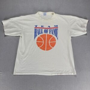 Vintage Salem Sportswear NBA Basketball Hall Of Fame T Shirt XL Springfield Mass